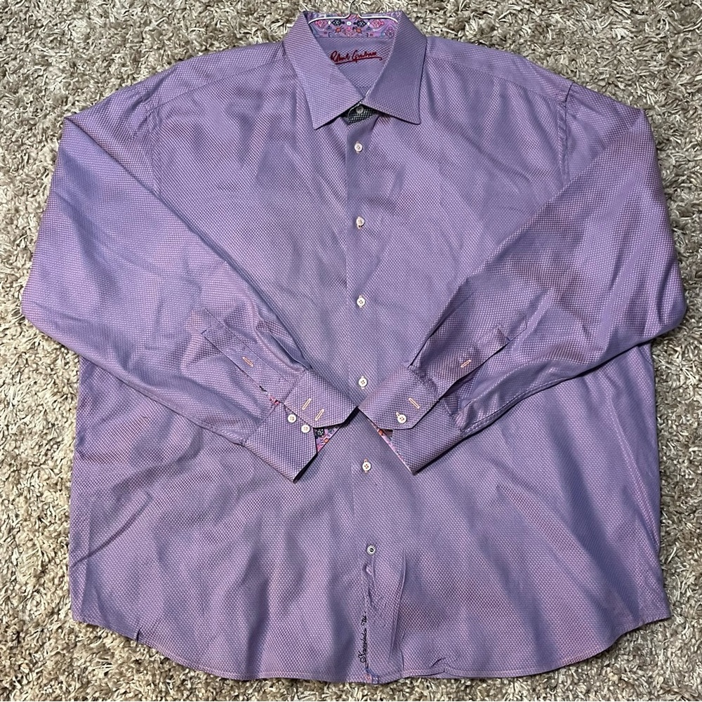 Robert Graham Dress Shirt / Long Sleeve Button Down- Mens XXL